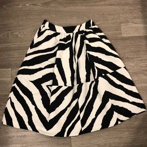 Zebra Print Skirt